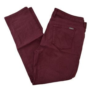 🔥🔥Eddie Bauer Slightly Curvy Slim Straight Women’s Jeans, size 18, Dark Purple
